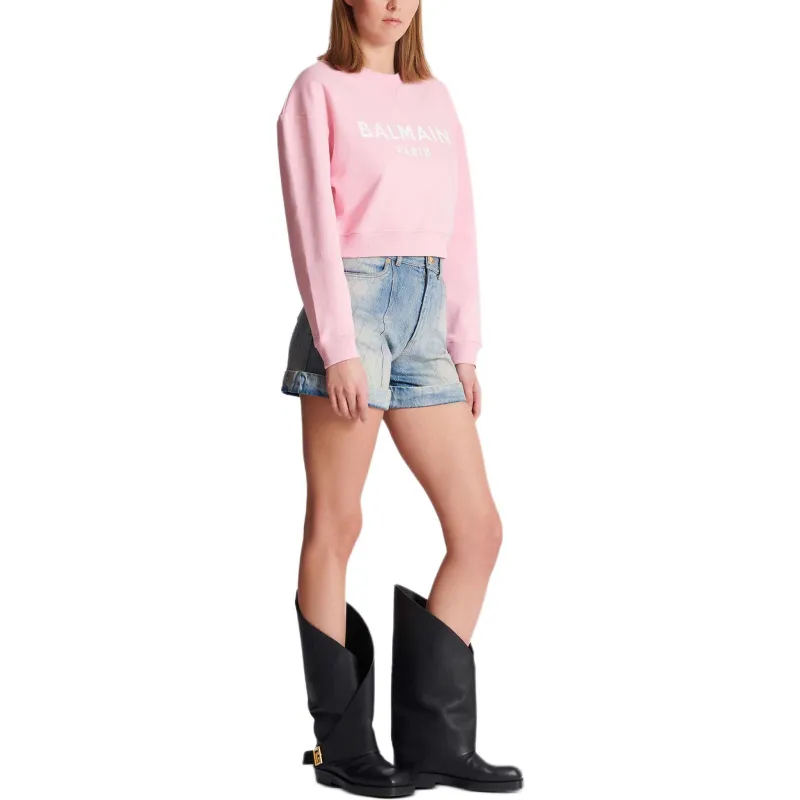 BALMAIN Paris print Sweatshirt-5