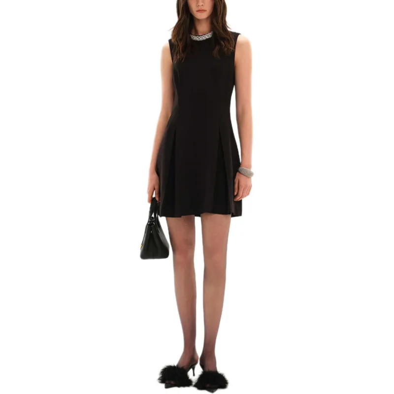 KARL LAGERFELD Sleeveless Dress Women's Black-1