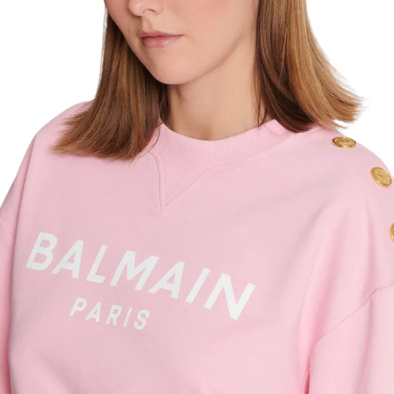 BALMAIN Paris print Sweatshirt-6
