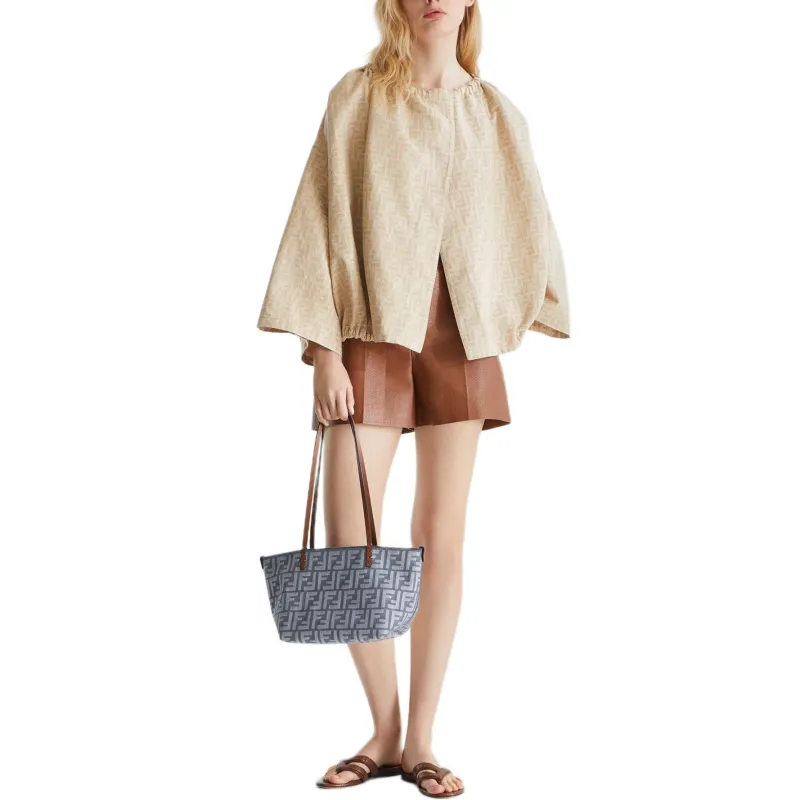 FENDI SS25 Denim Jacket Women's Beige-2