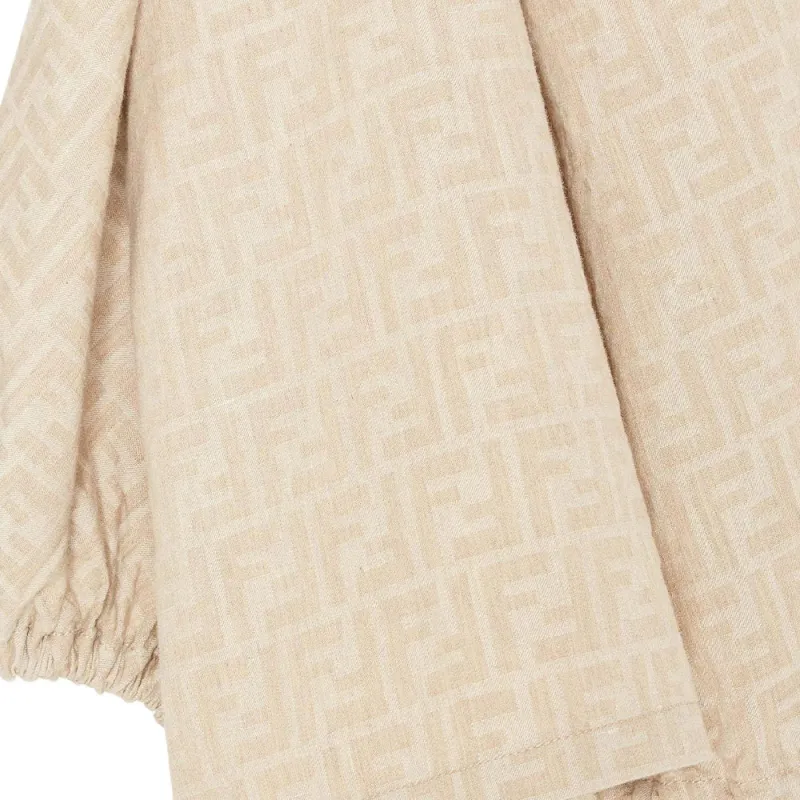 FENDI SS25 Denim Jacket Women's Beige-3