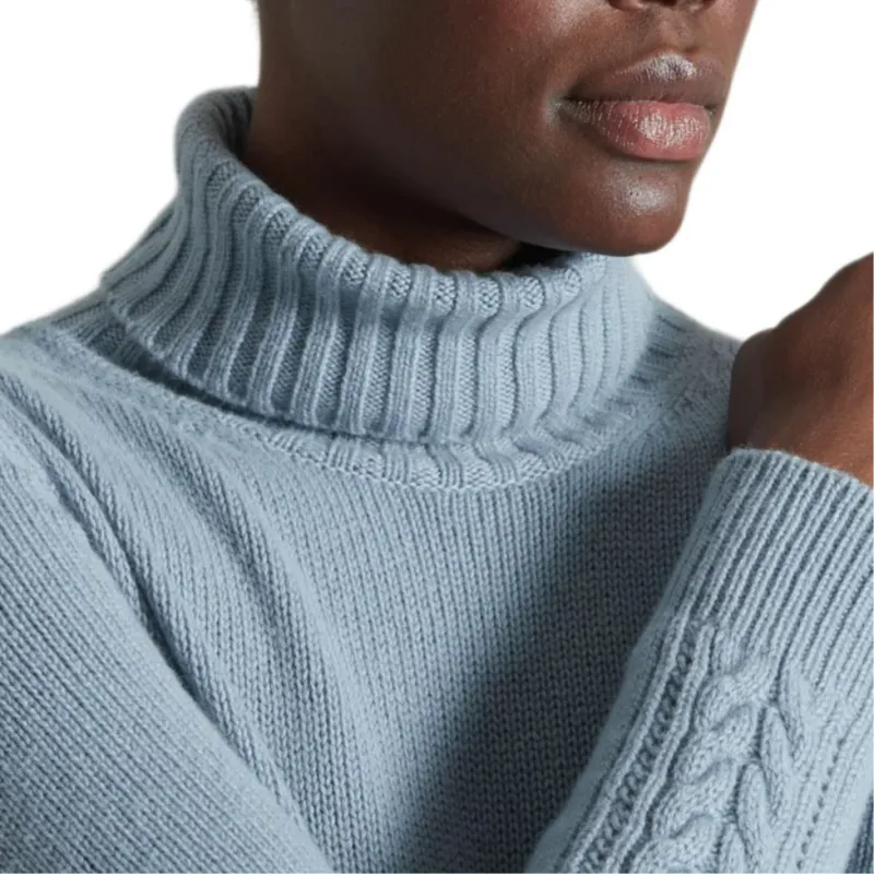 COLOMBO Cashmere Sweater Women's Light Blue-2