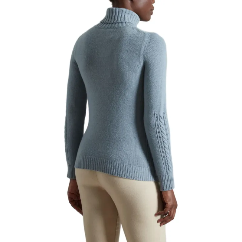 COLOMBO Cashmere Sweater Women's Light Blue-1