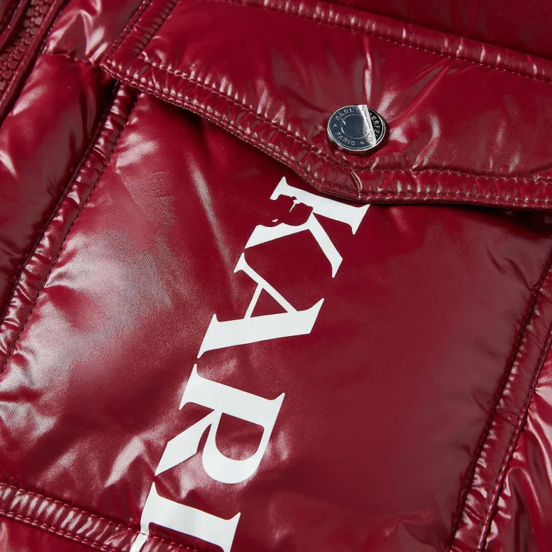 KARL LAGERFELD FW24 Vest Men's Burgundy-3