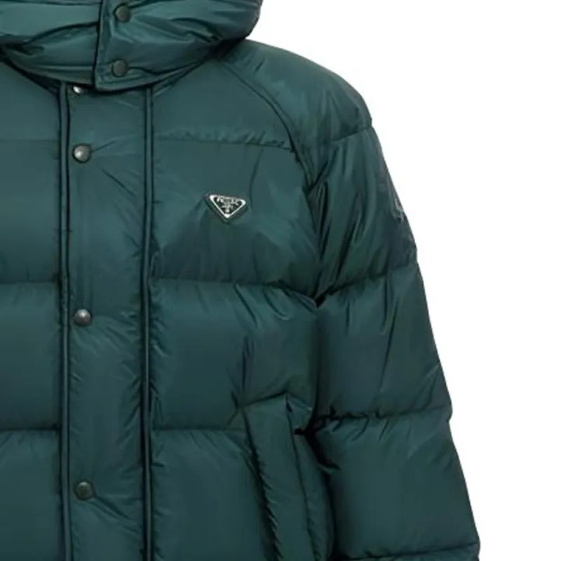 PRADA Triangle-Logo Padded Puffer Jacket-2