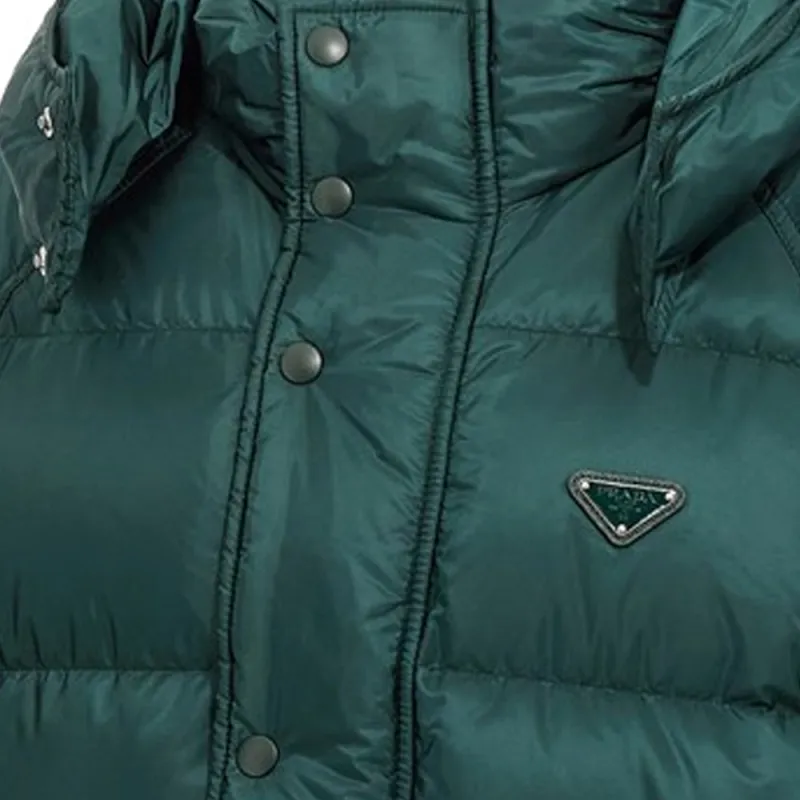 PRADA Triangle-Logo Padded Puffer Jacket-3