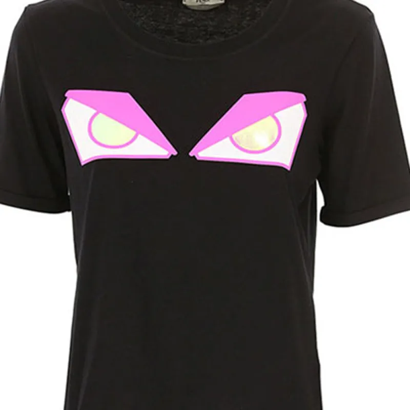 FENDI T-Shirts Women's Black-4