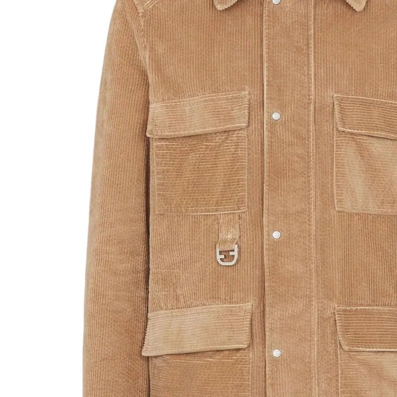 FENDI FW24 Jackets & Coats Men's Light Brown-5
