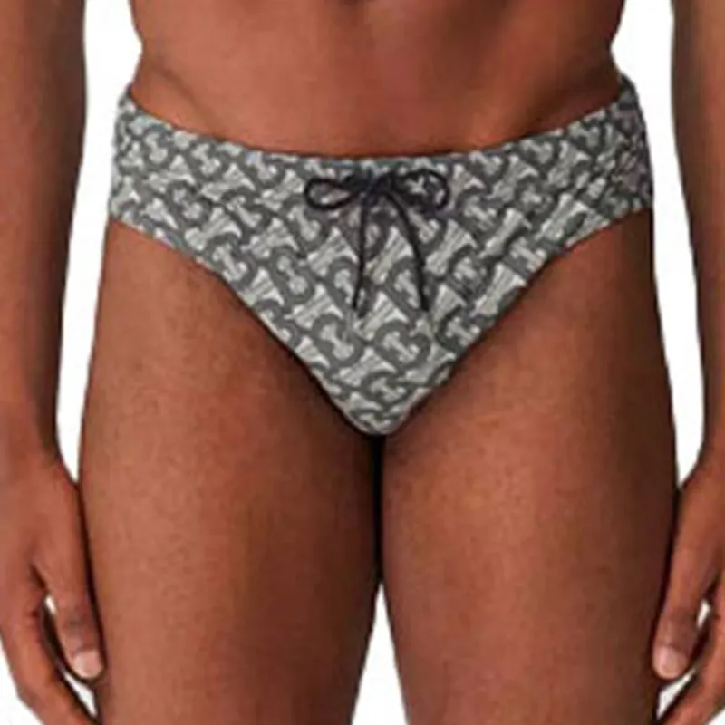 Burberry Swimming Shorts Men Gray-1