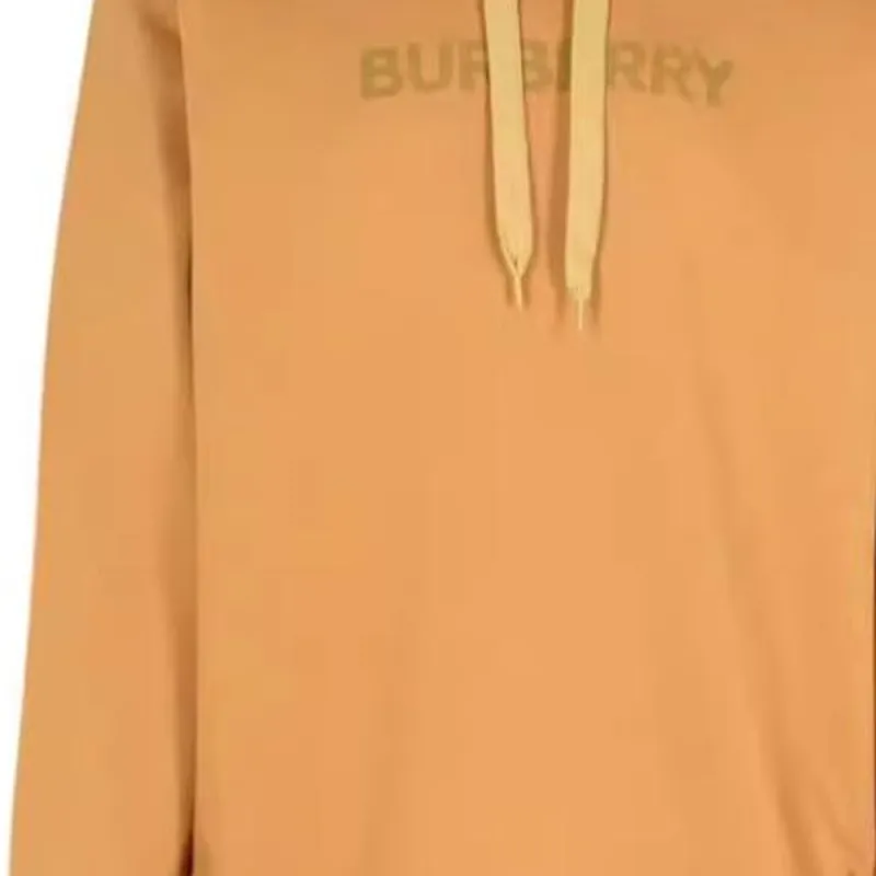 Burberry Logo Printed Drawstring Hoodie-3