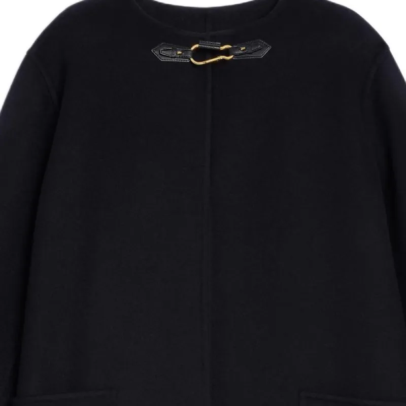 CELINE Coat With Pure Collar In Double Faced Cashmere-2