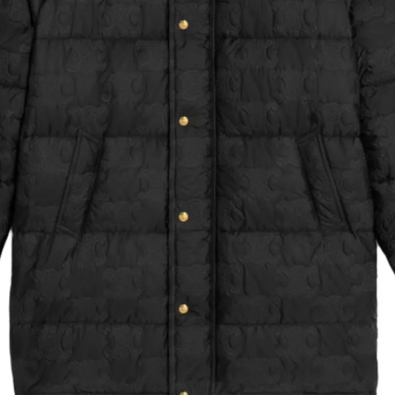 CELINE Long Triomphe Down Jacket In Lightweight Nylon-4