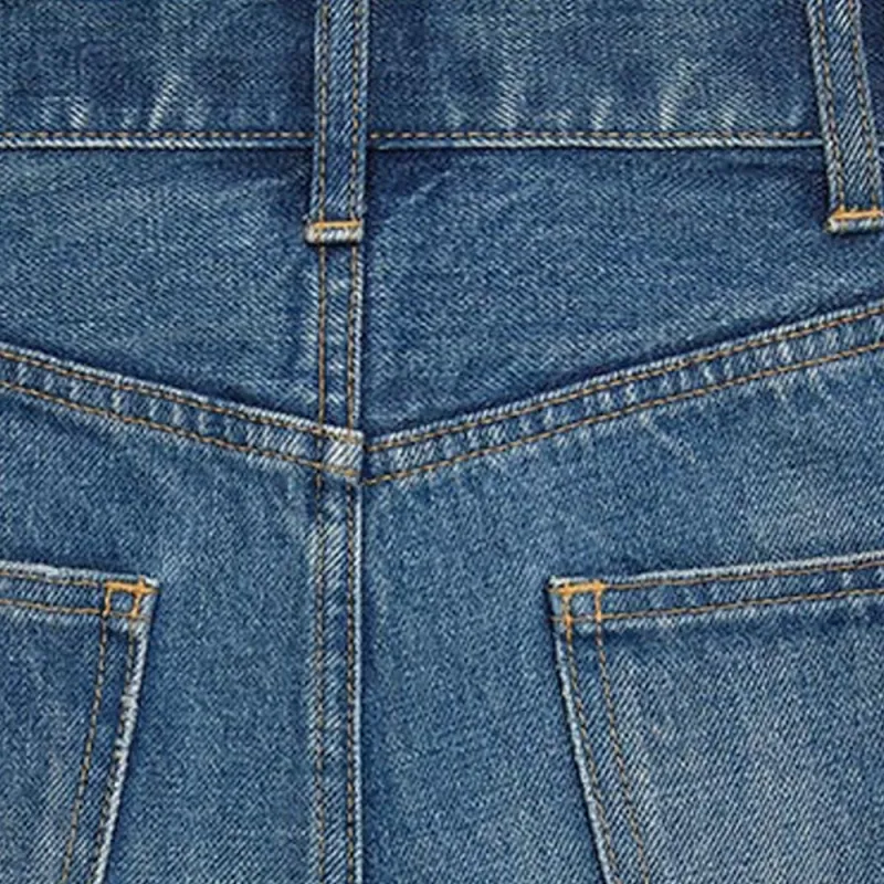 CELINE Denim Shorts Women's Blue-2