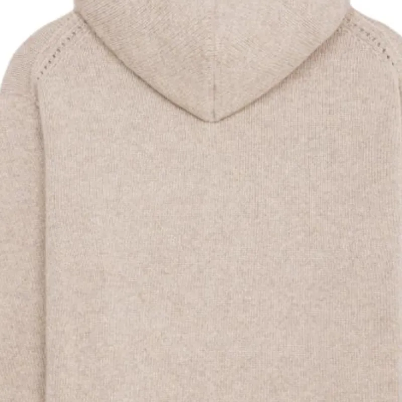 CELINE Triomphe Hooded Sweater In Seamless Cashmere-4