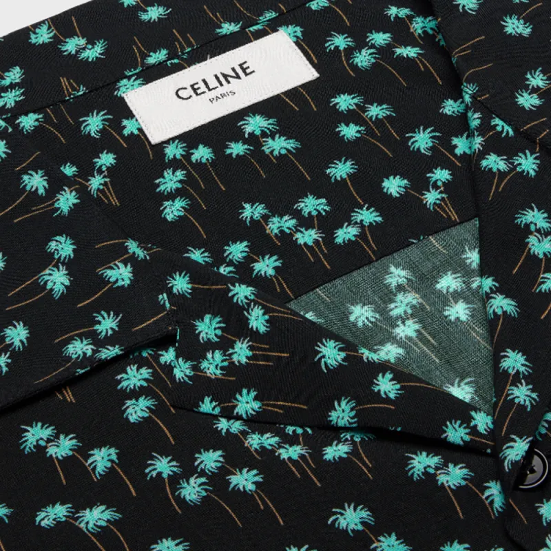 CELINE All Over Patterned Short Sleeved Shirt-2