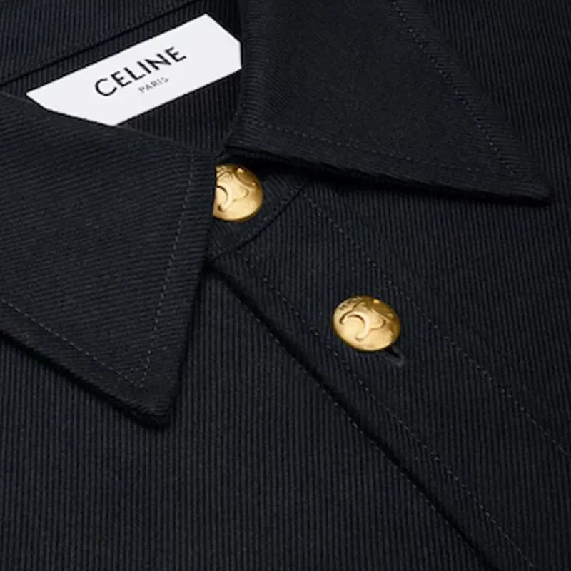 CELINE Military Collared Button Up Shirt-2