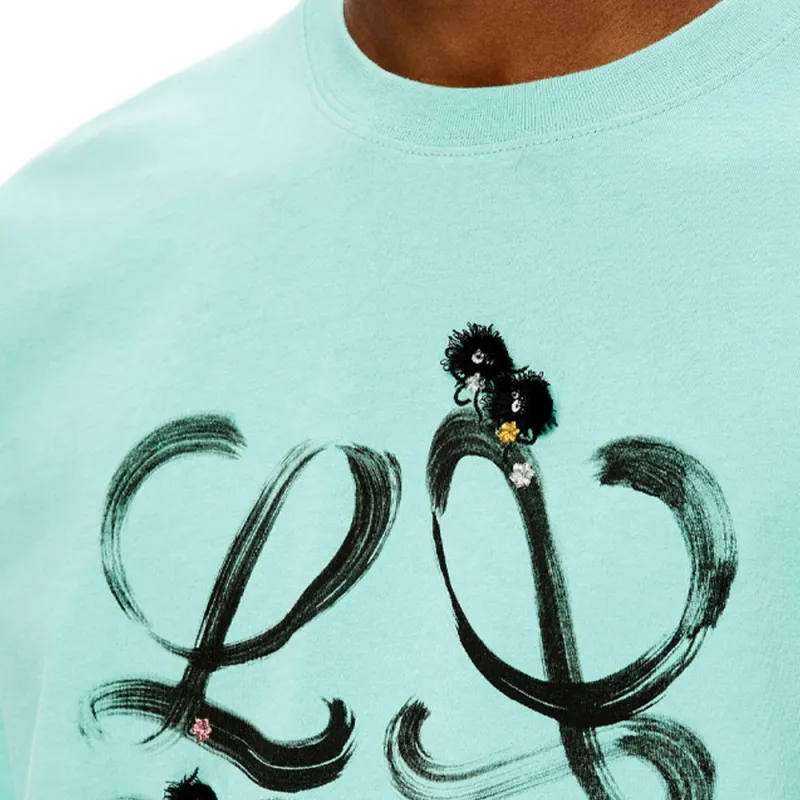 LOEWE Spirited Away T-Shirts Men Mint Green-4