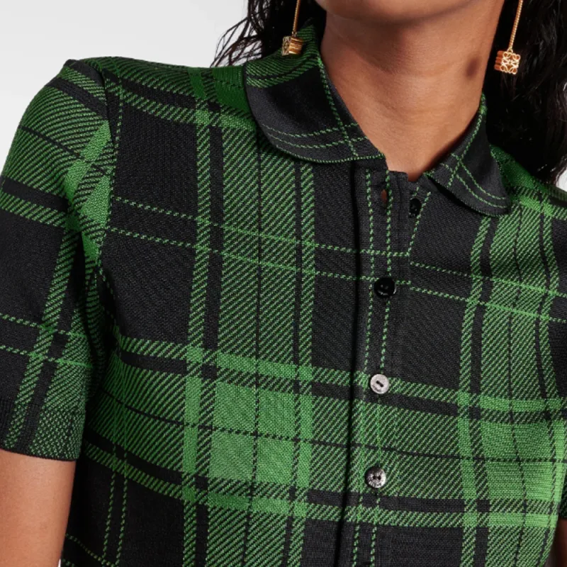 LOEWE Checked Polo Shirt-3