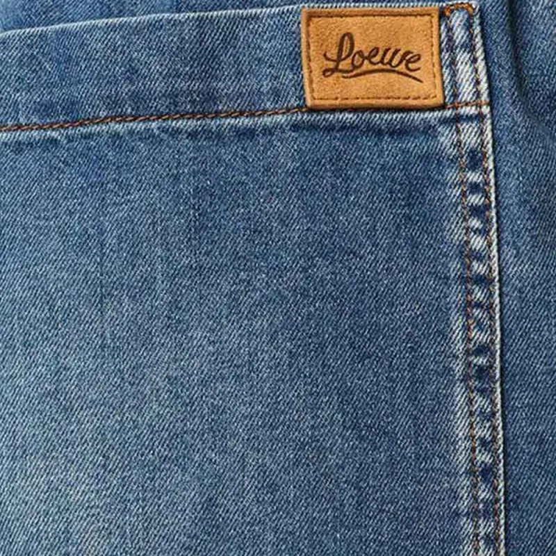 LOEWE Paula's Ibiza 2022 Denim Shorts Men Blue-4