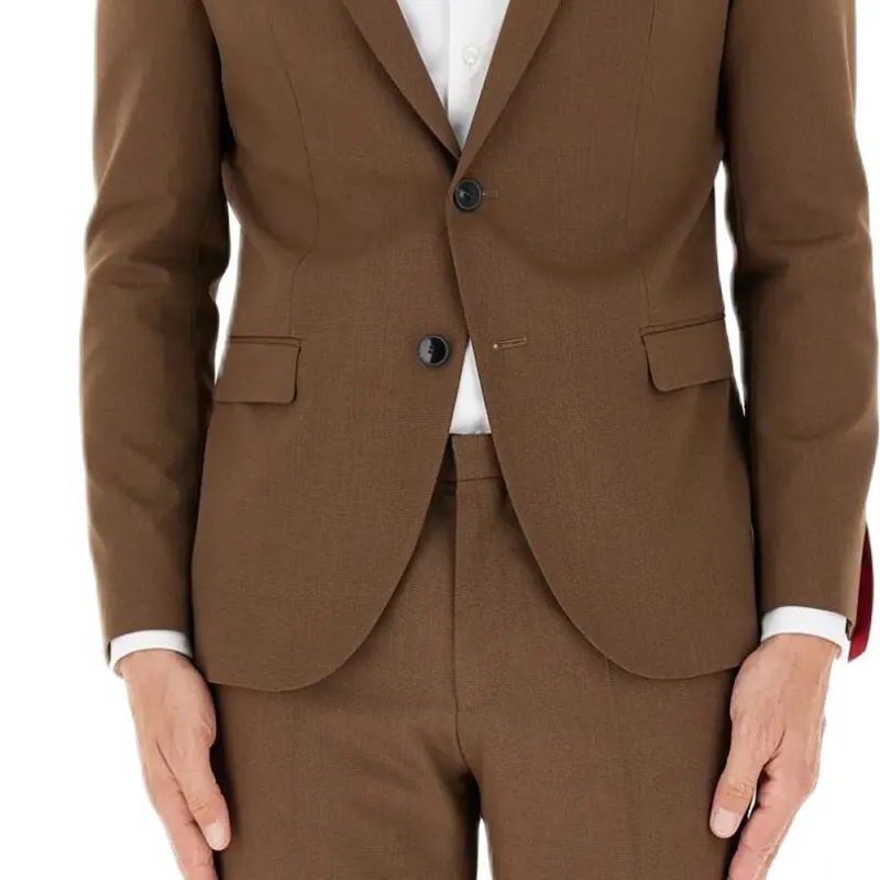 HUGO BOSS Business Suits Men's Brown-3