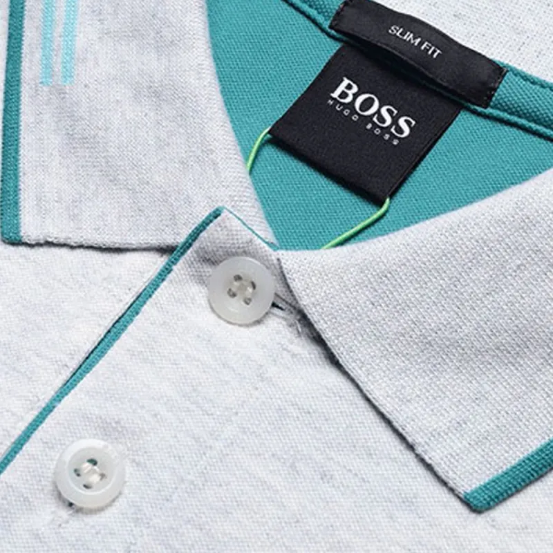 HUGO BOSS Polo Shirt Men's Light Gray-4