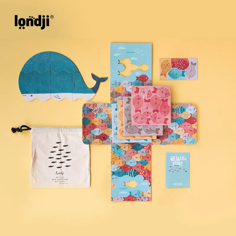 LONDJI Whale And Little Fish Board Games-4