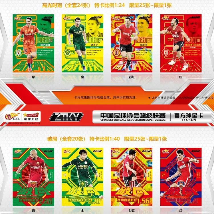CHNCARD ZTKY Collection 2022 Chinese Super League Player Cards By Zhongti Card Industry Sports Cards-2