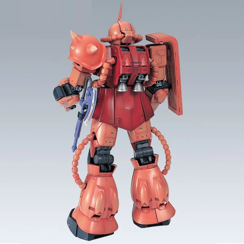 BANDAI PG 1/60 Zaku Red Zaku 2 Red Shaiya Custom Machine With LED Light Model Kits-2