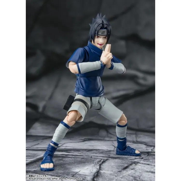 BANDAI Sasuke Uchiha S.H.Figuarts Naruto, The Genius Ninja Of The Uchiha Clan Action Figures-3