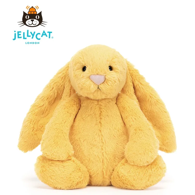 JELLYCAT Bunny Orange Yellow Dolls Plush Doll 31cm High-1
