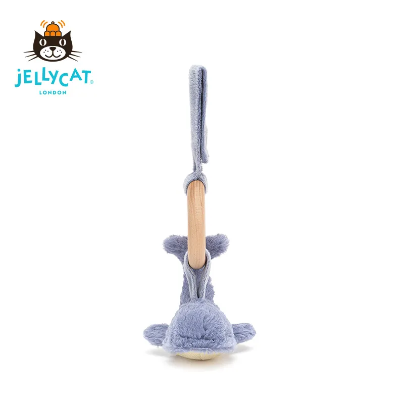JELLYCAT Wilbur Whale Wooden Ring Toy-4