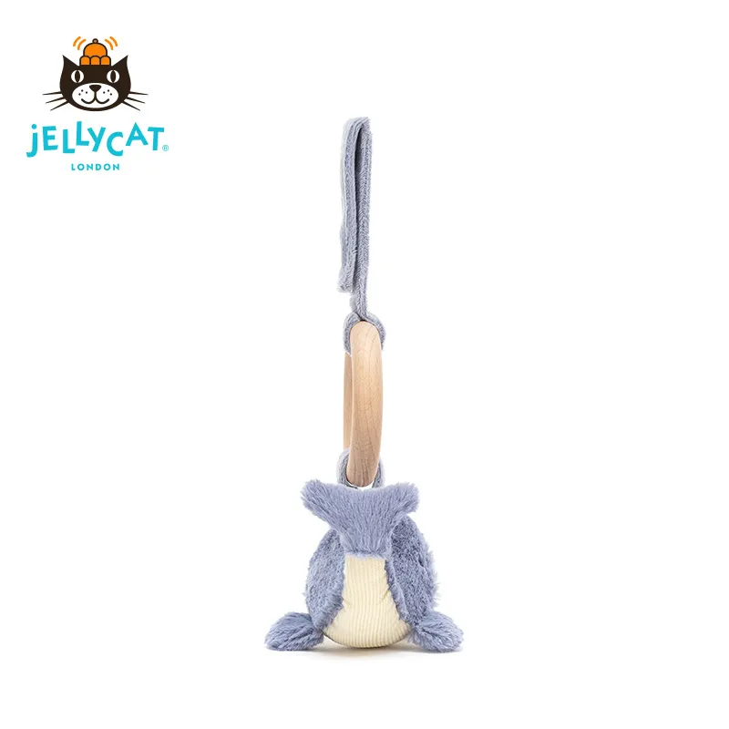 JELLYCAT Wilbur Whale Wooden Ring Toy-5