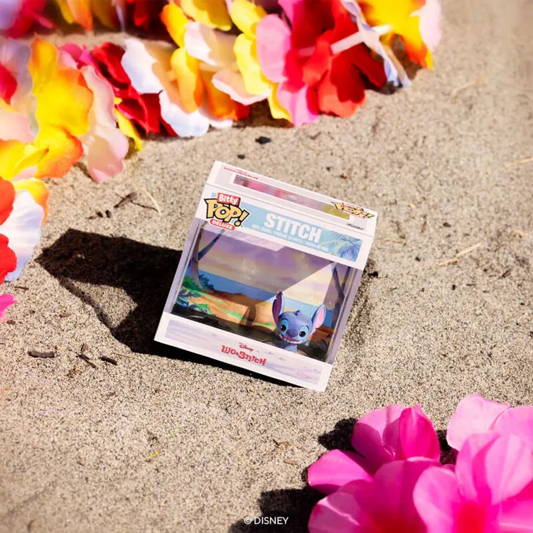Funko x Disney Bitty Pop! Deluxe Deluxe Version Beach Stitch Chibi Figures-3