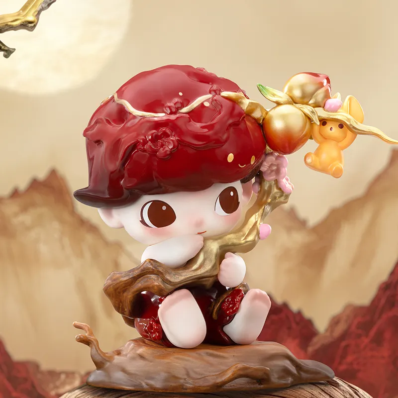 POP MART DIMOO Golden Peaches Hanging Heavy On The Branches Hang Tag Box-3