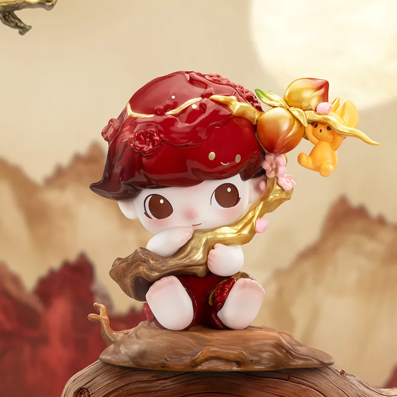 POP MART DIMOO Golden Peaches Hanging Heavy On The Branches Hang Tag Box-1