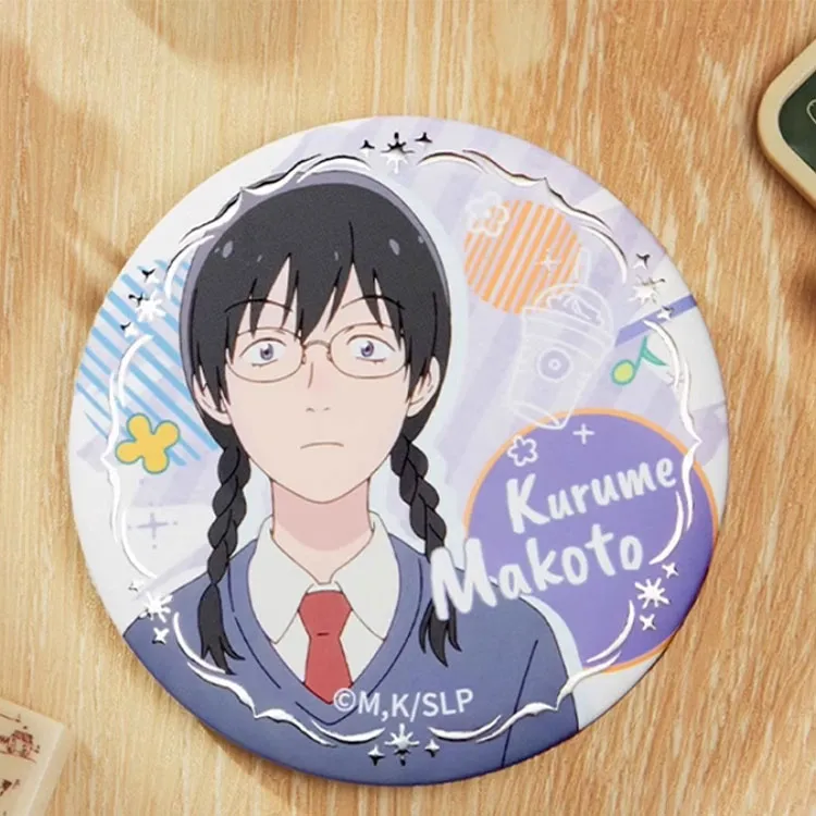 Animate Skip And Loafer Relief Gold Foil Character Badges-3