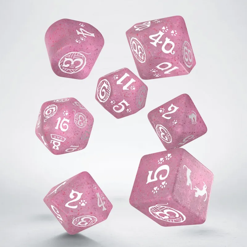 Q WORKSHOP CATS Modern Dice Set Daisy Board Games-3