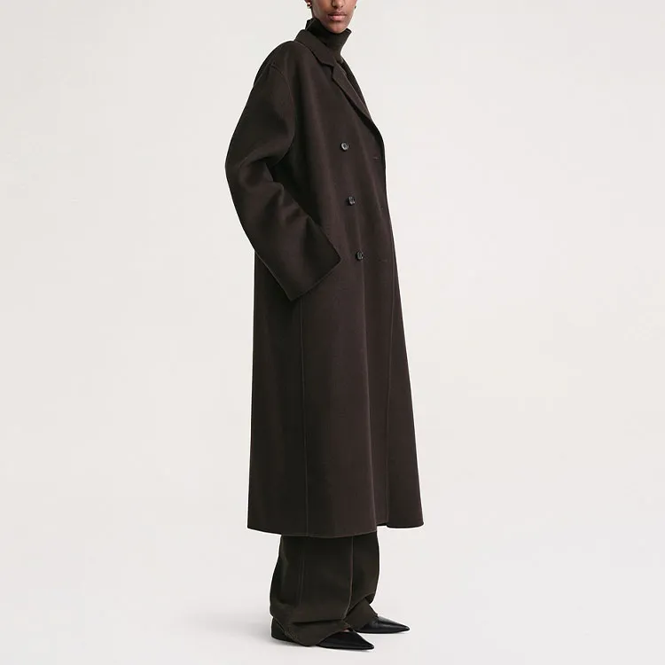TOTEME Signature Double breasted Wool Coat-6