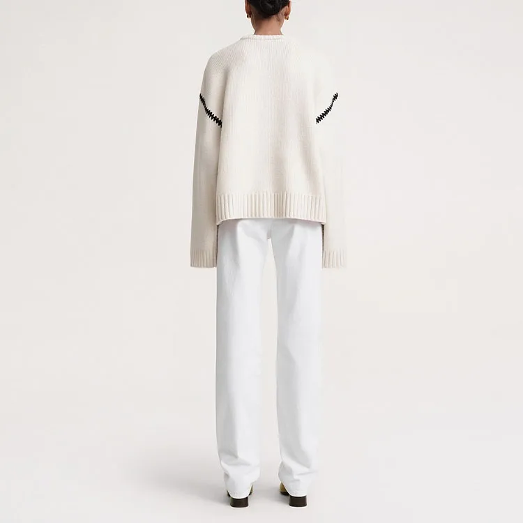 TOTEME Embroidered Wool Jumper-2