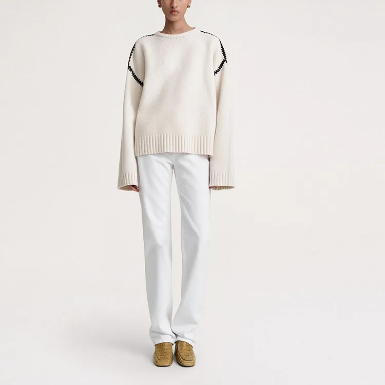 TOTEME Embroidered Wool Jumper-1