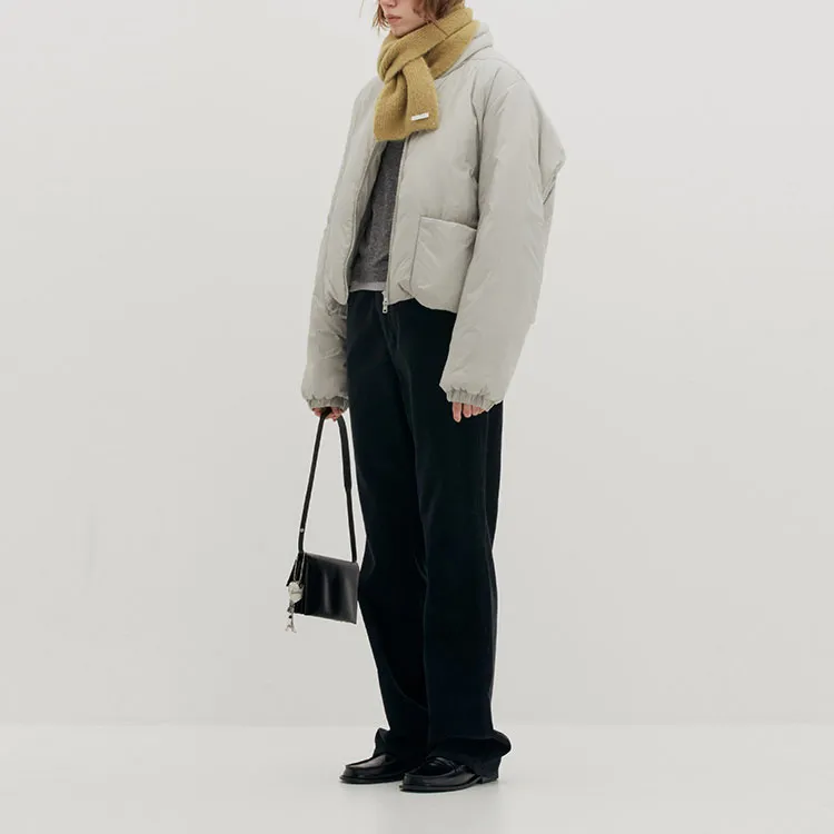 LOW CLASSIC Puffer Jacket Women's Light Gray-3