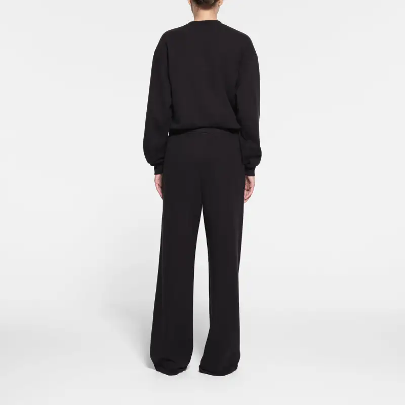 Skims COTTON FLEECE CLASSIC STRAIGHT LEG PANT Casual Pants Women's ONYX/Onyx-2