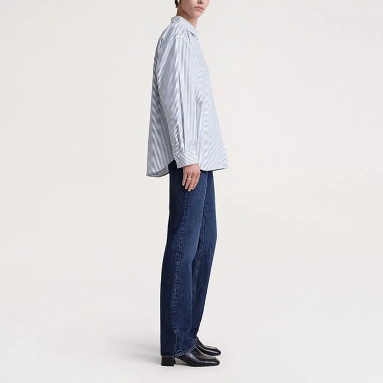 TOTEME Striped Half placket Shirt-3