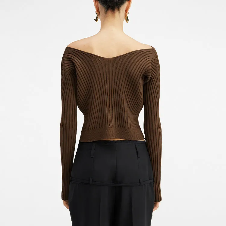 Jacquemus Logo Plaque Long Sleeved Cardigan-1