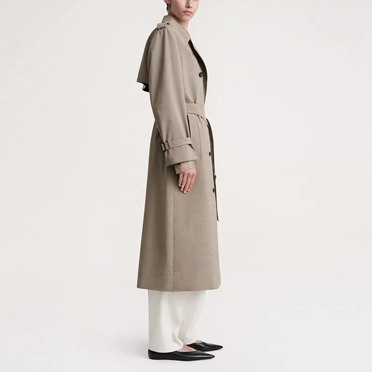 TOTEME Houndstooth Trench Coat-5