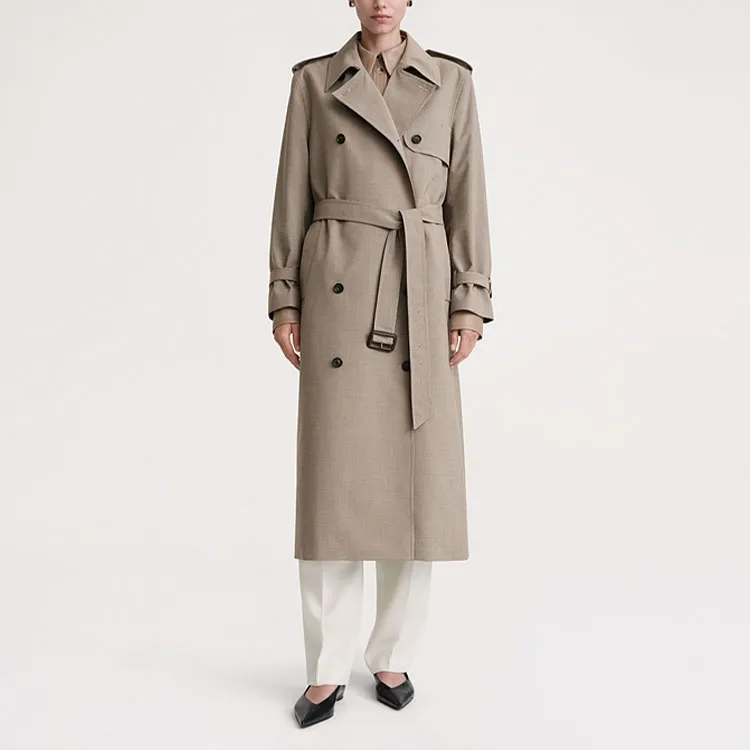 TOTEME Houndstooth Trench Coat-1