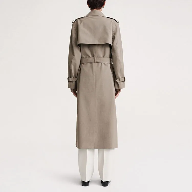 TOTEME Houndstooth Trench Coat-3