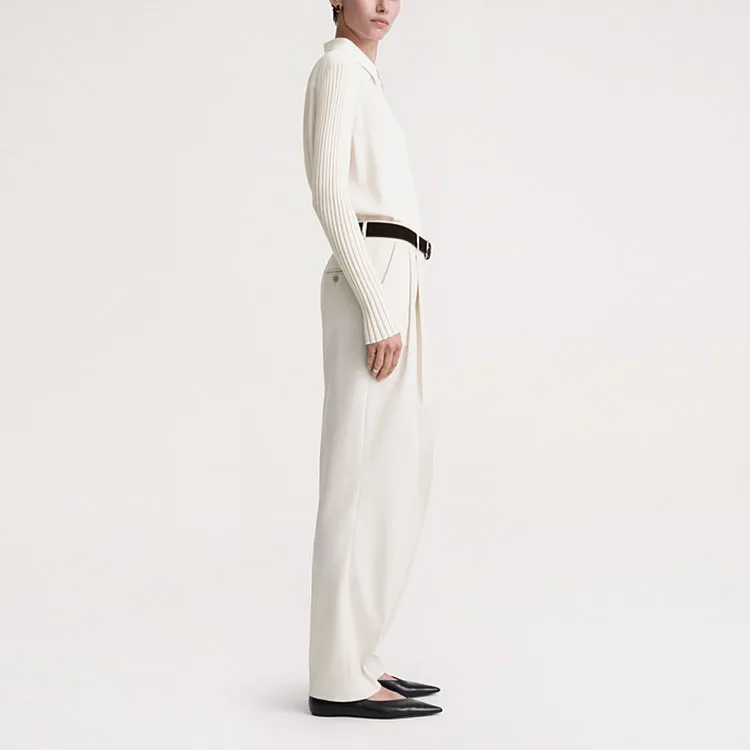 TOTEME Double-pleated Tailored Trousers-4