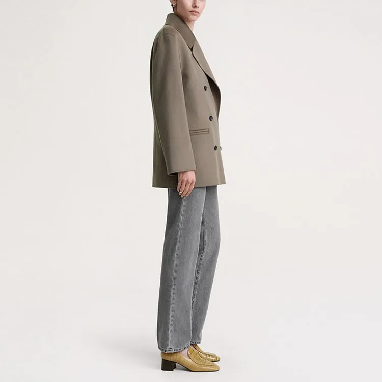 TOTEME Double breasted Wool Coat-3