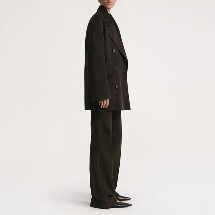 TOTEME Double breasted Wool Coat-3